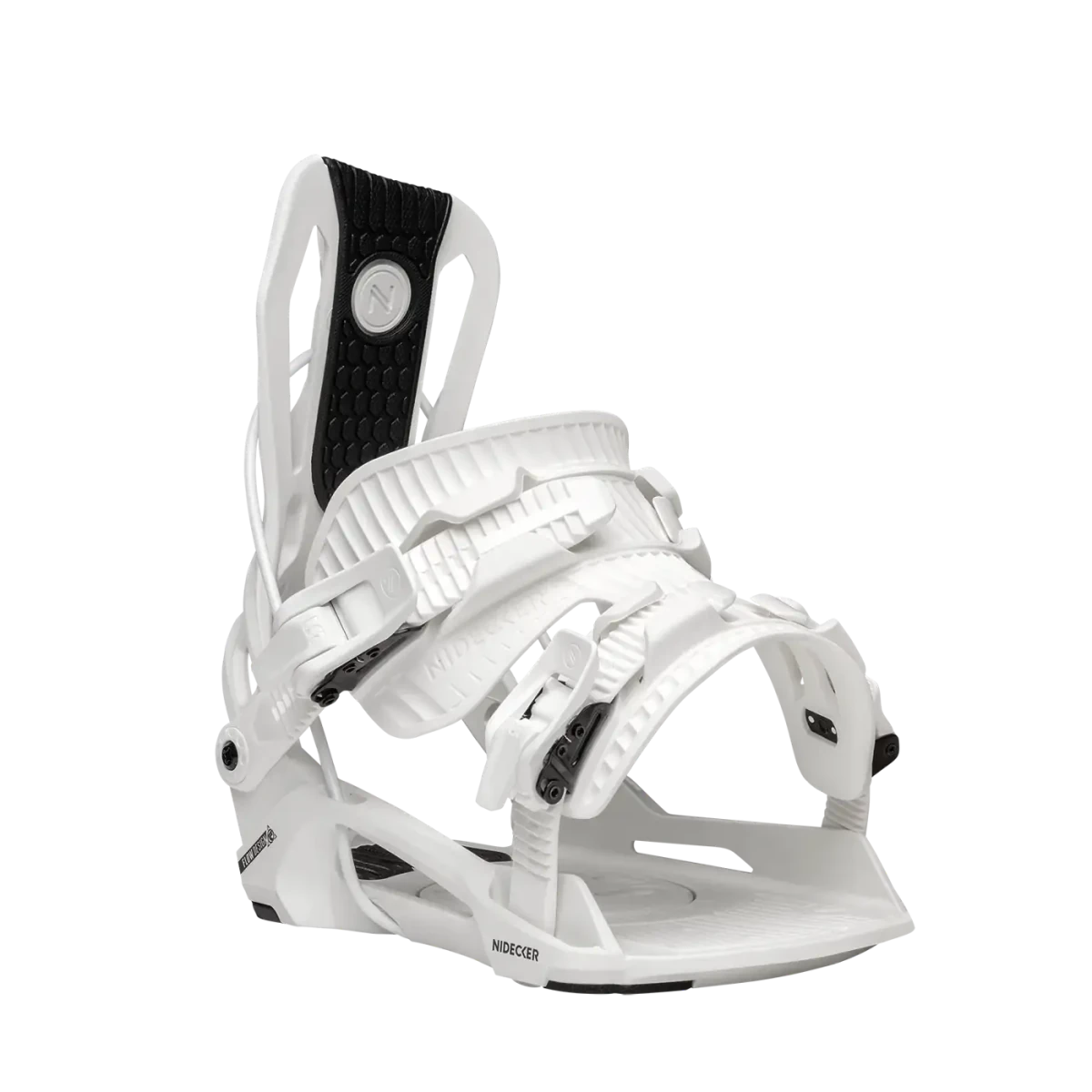 Flow Nexus White, driekwart vooraanzicht met neergeklapte highback