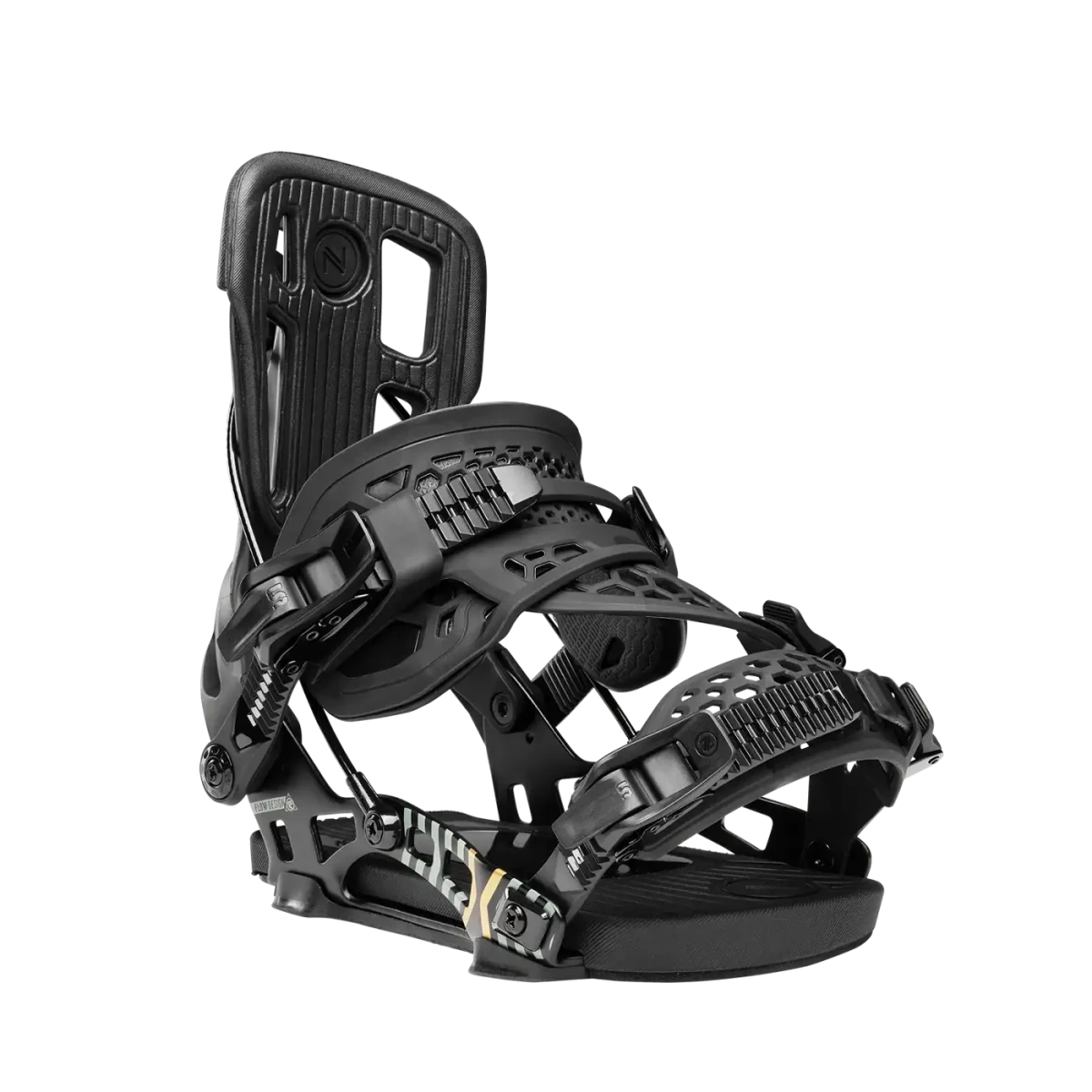 Flow NX2 Hybrid Black, driekwart vooraanzicht met neergeklapte highback