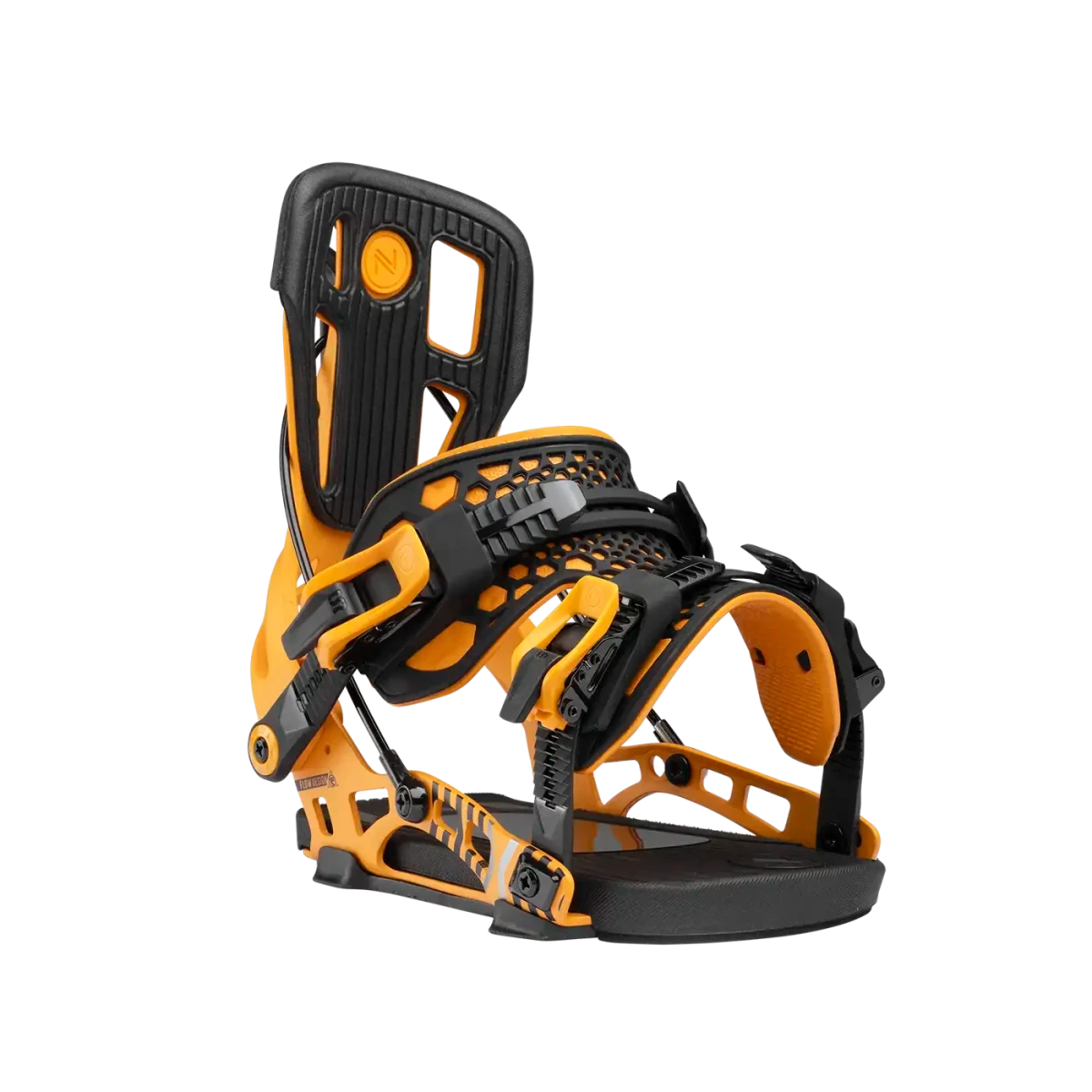 Flow NX2 Mango, driekwart vooraanzicht met neergeklapte highback