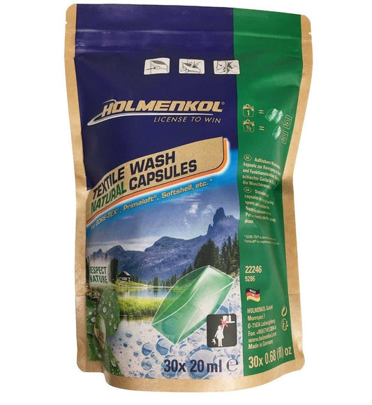 Holmenkol - Textile Wash Natural Capsules - GearFreak
