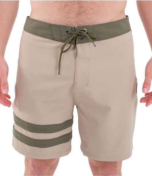 Hurley - Block Party 18" Boardshort | Khaki - 28 - GearFreak
