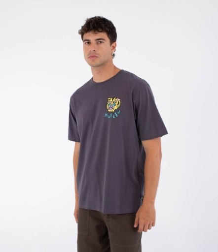Hurley - Etam Tiger SS Tee | Dark Stone Grey - S - GearFreak