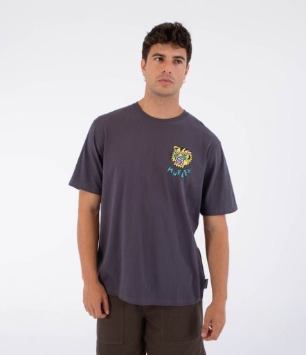 Hurley - Etam Tiger SS Tee | Dark Stone Grey - S - GearFreak