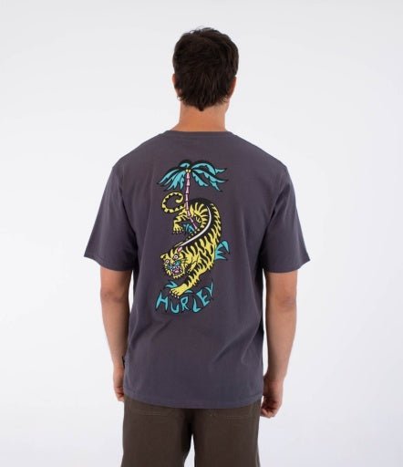 Hurley - Etam Tiger SS Tee | Dark Stone Grey - S - GearFreak