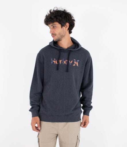 Hurley - Fleece Top Printing Press Money Hood | Black - S - GearFreak