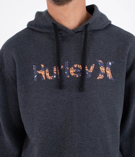 Hurley - Fleece Top Printing Press Money Hood | Black - S - GearFreak
