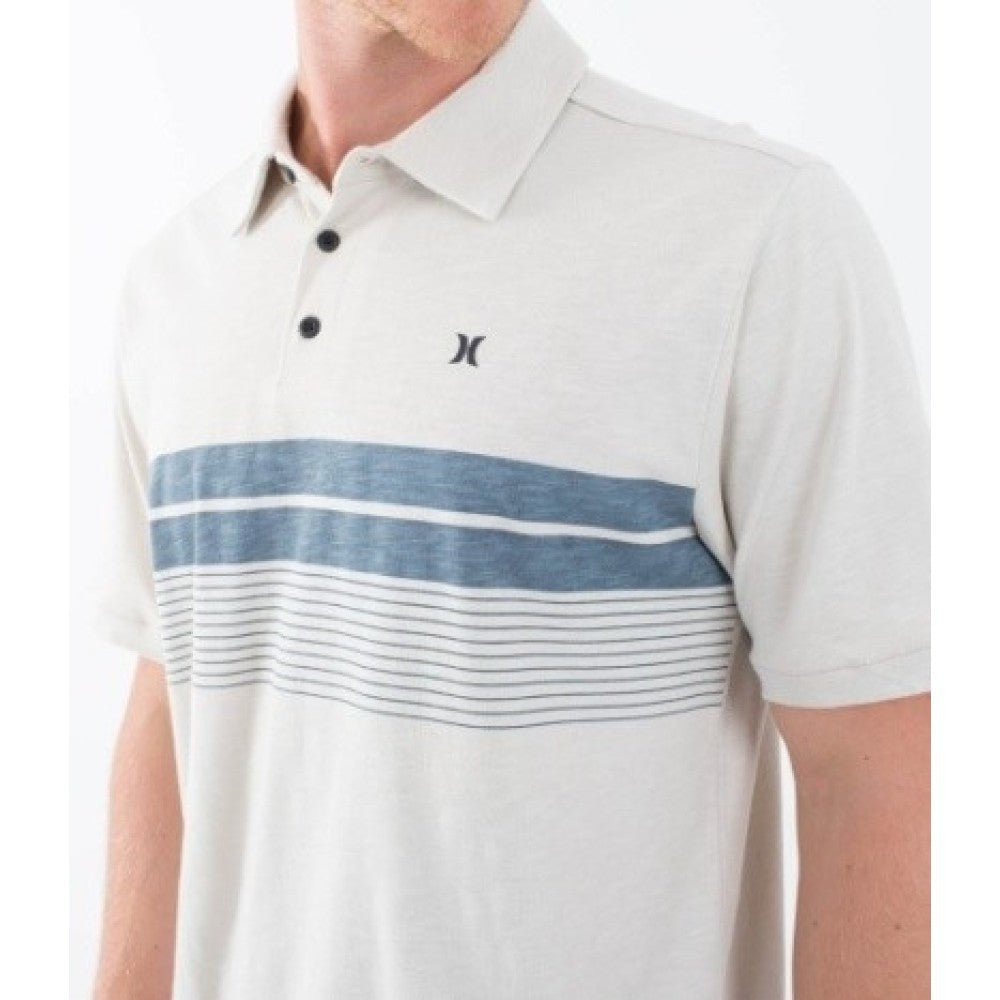 Hurley - Hurley Printed Striple Slub Polo | Bone - GearFreak