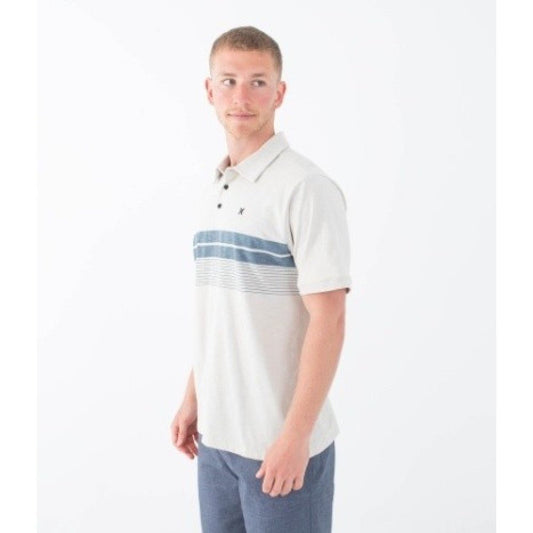 Hurley - Hurley Printed Striple Slub Polo | Bone - GearFreak