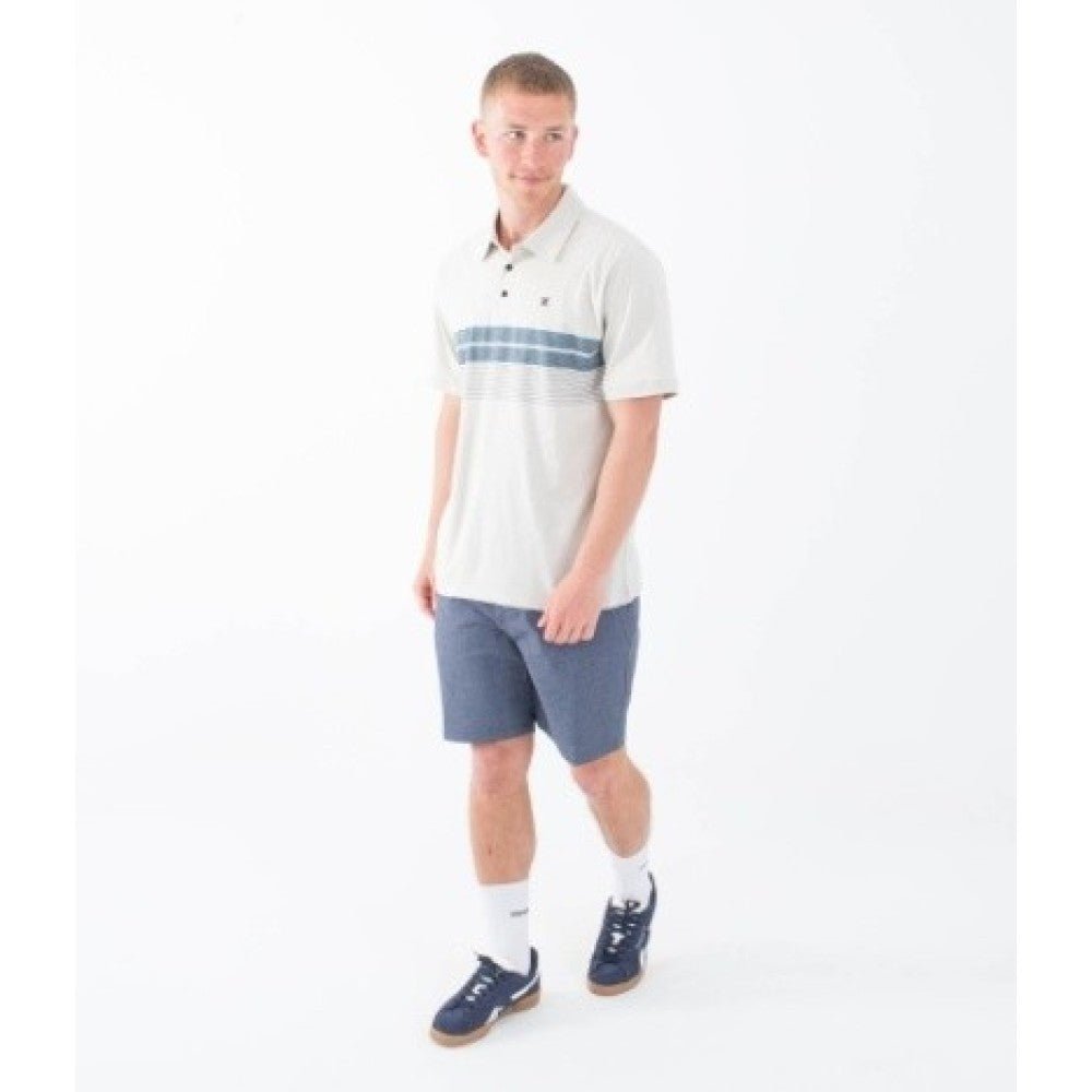 Hurley - Hurley Printed Striple Slub Polo | Bone - GearFreak