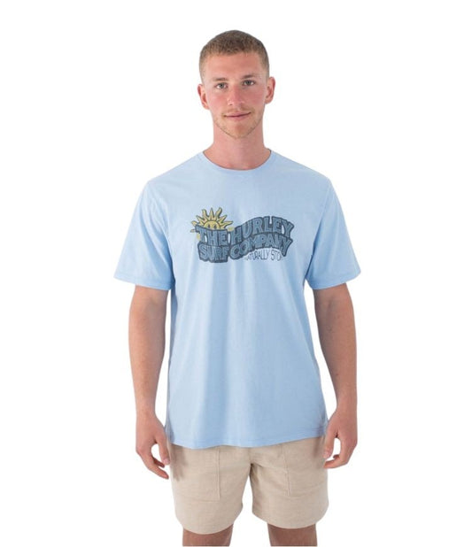 Hurley - Naturally Stoked T-Shirt | Eiffel Blue - S - GearFreak