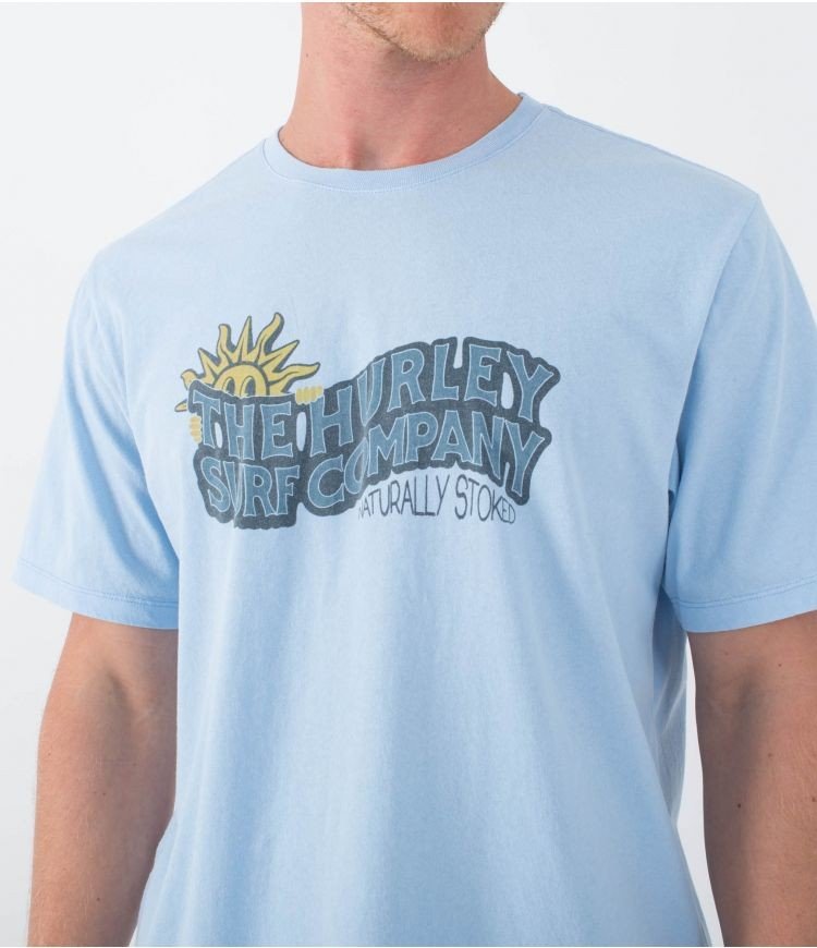 Hurley - Naturally Stoked T-Shirt | Eiffel Blue - S - GearFreak