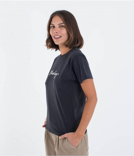 Hurley - Organic Script Only T-Shirt | Black - S - GearFreak
