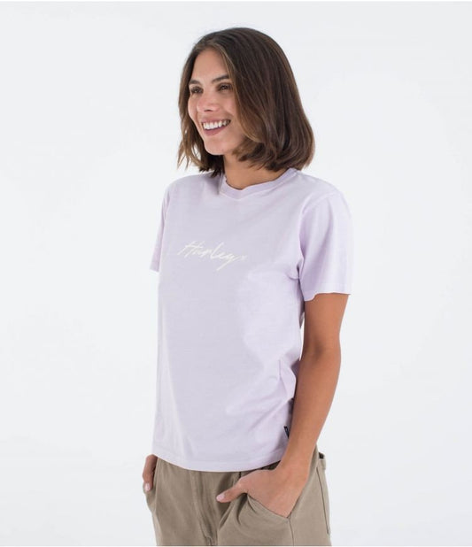 Hurley - Organic Script Only T-Shirt | Lavander Fog - S - GearFreak