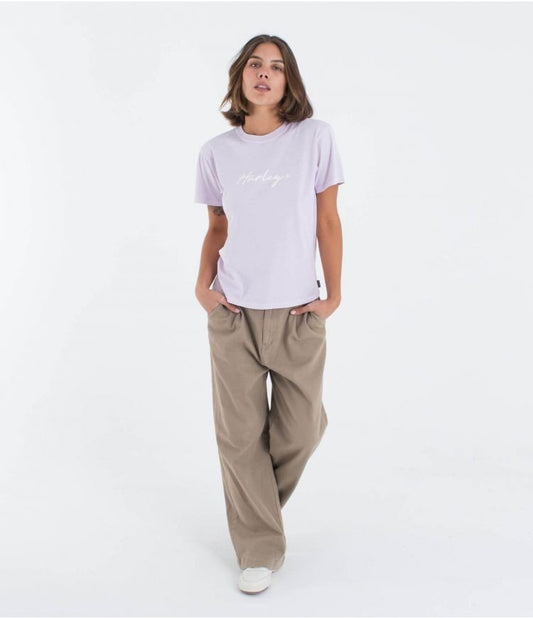 Hurley - Organic Script Only T-Shirt | Lavander Fog - S - GearFreak