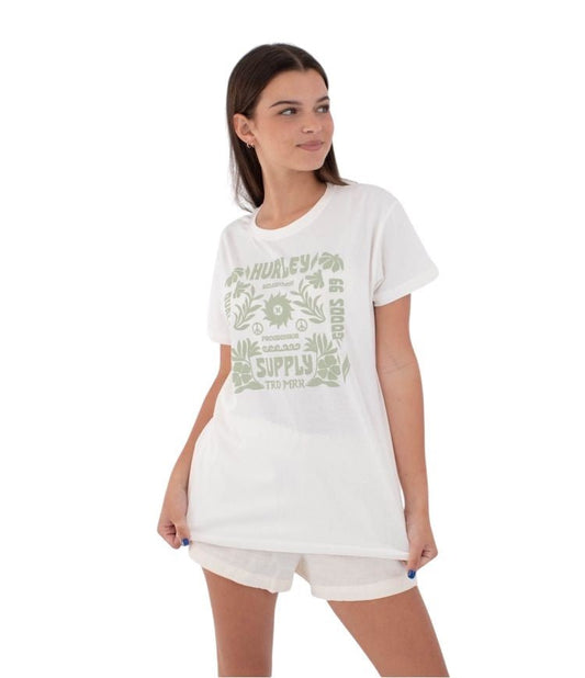 Hurley - Organic Seaside T-Shirt | Coconut Milk - S - GearFreak
