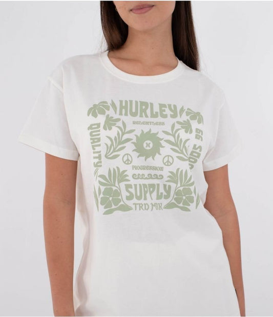 Hurley - Organic Seaside T-Shirt | Coconut Milk - S - GearFreak