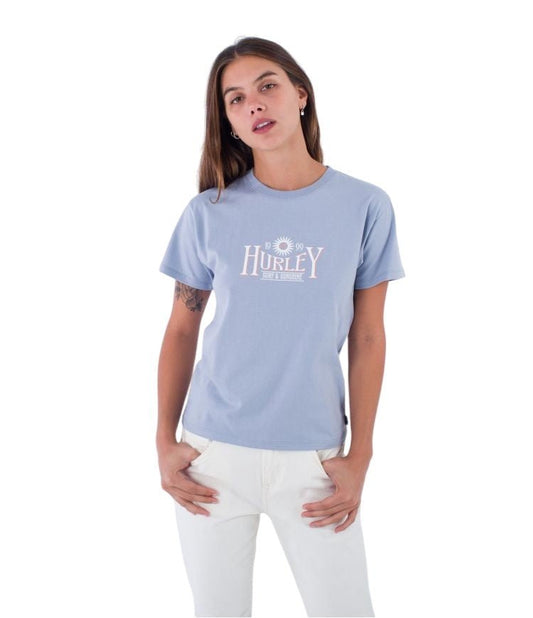 Hurley - Organic Surf & Sunshine T-Shirt | Blue Blizzard - XS - GearFreak