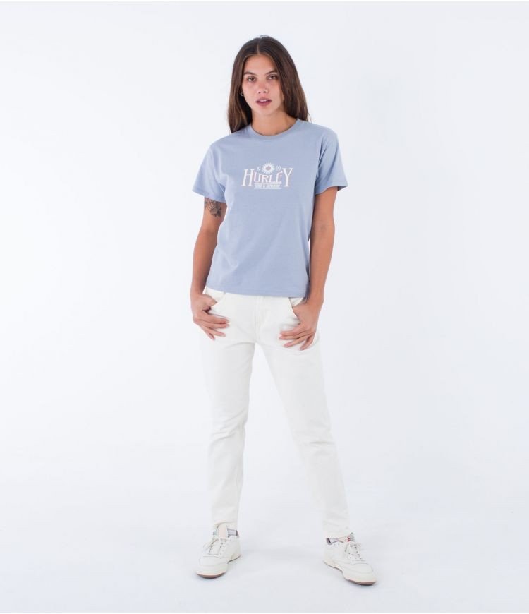 Hurley - Organic Surf & Sunshine T-Shirt | Blue Blizzard - XS - GearFreak