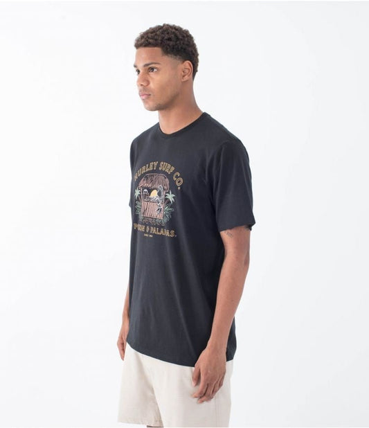 Hurley - Poison And Palapas Slub T-Shirt | Black - S - GearFreak