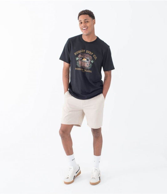Hurley - Poison And Palapas Slub T-Shirt | Black - S - GearFreak