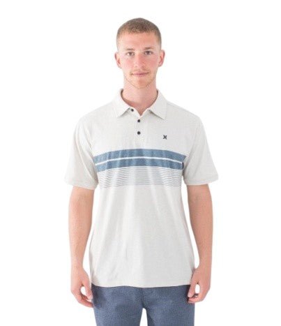 Hurley - Printed Striple Slub Polo | Bone - XL - GearFreak