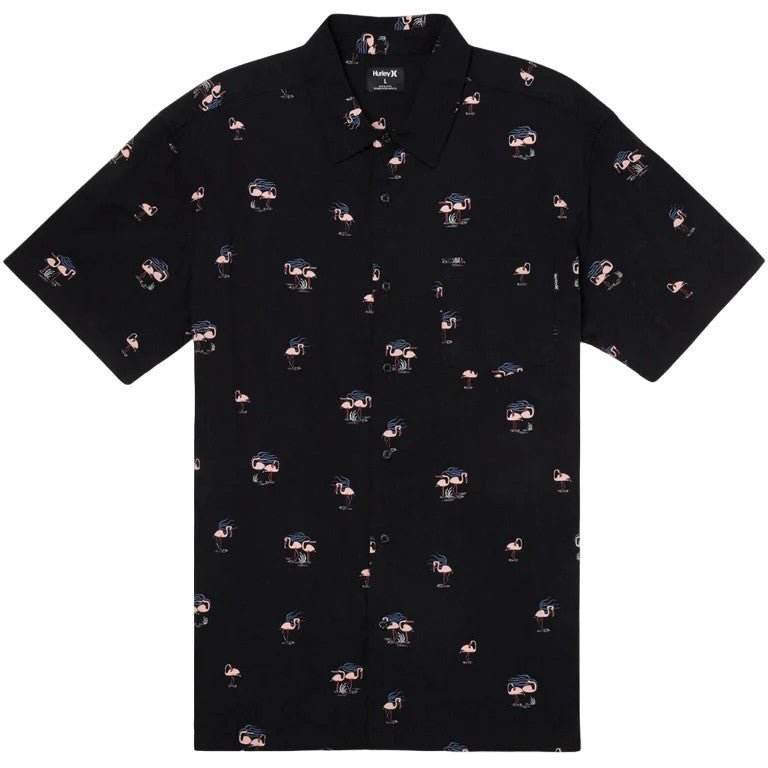 Hurley - Rincon Short Sleeve Shirt | Black Tonal - M - GearFreak