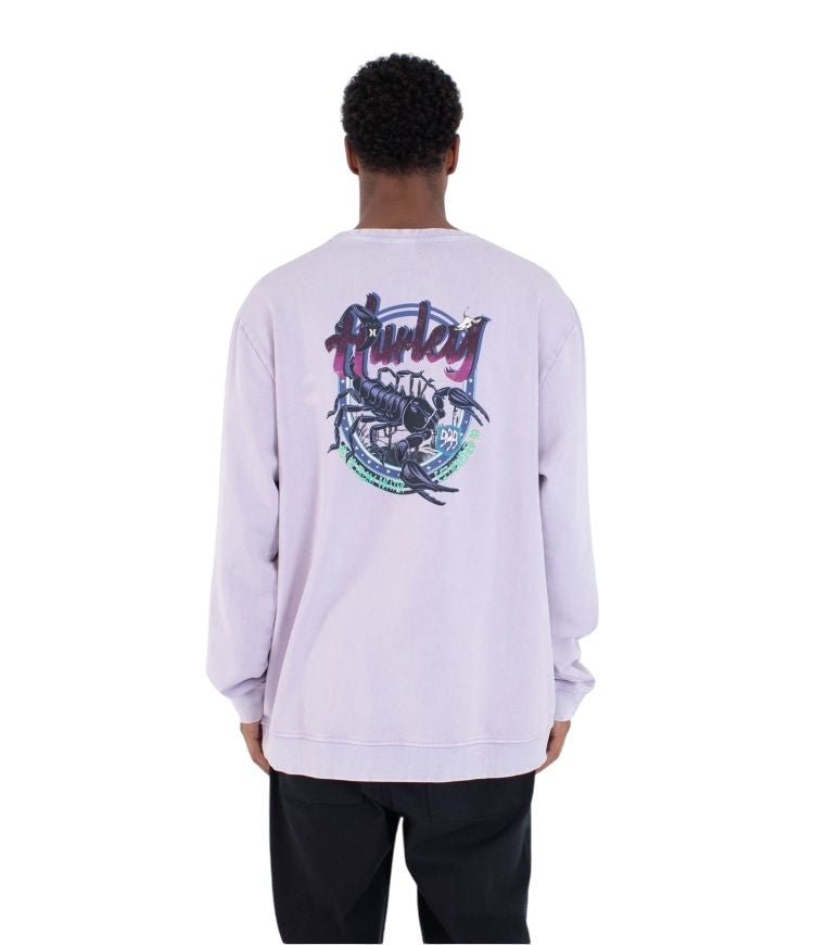 Hurley - Scorpion Sweatshirt | Lavander Mist - S - GearFreak