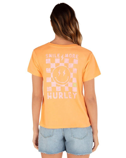 Hurley - Smile Check T-Shirt | Orange - XS - GearFreak
