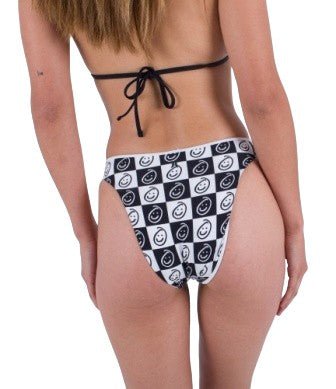 Hurley - Smiley Check Reversible Scoop Bottom | Black - XS - GearFreak