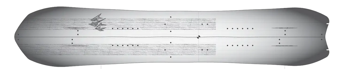 Jones Men's Stratos Splitboard: directionele outline met medium taper