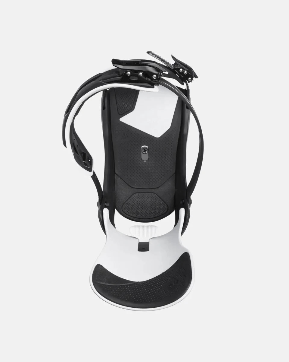 Jones Mercury FASE Mtn Black/Silver, bovenaanzicht met voetbed en straps