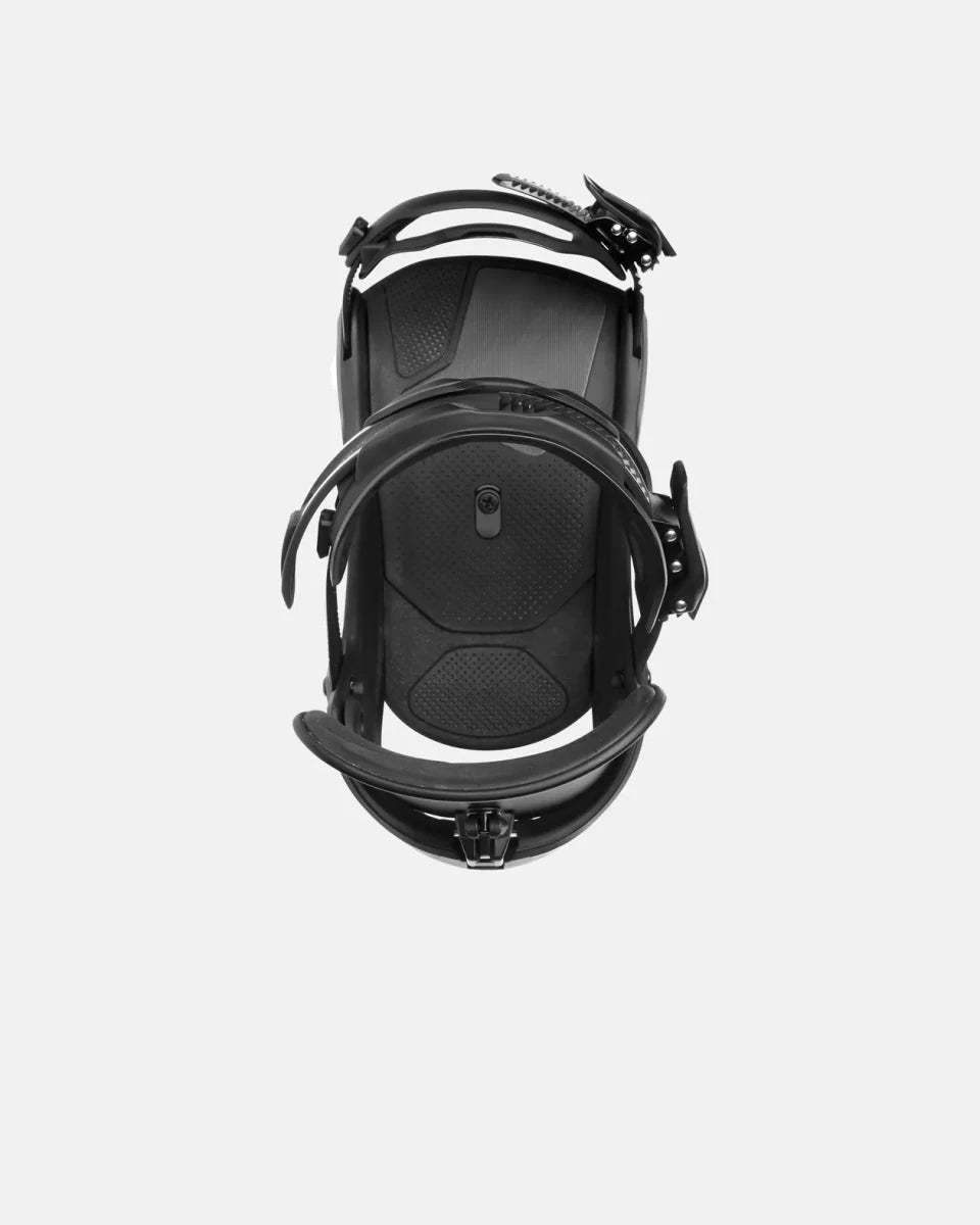 Jones Mercury FASE Stealth Black, bovenaanzicht met voetbed en straps
