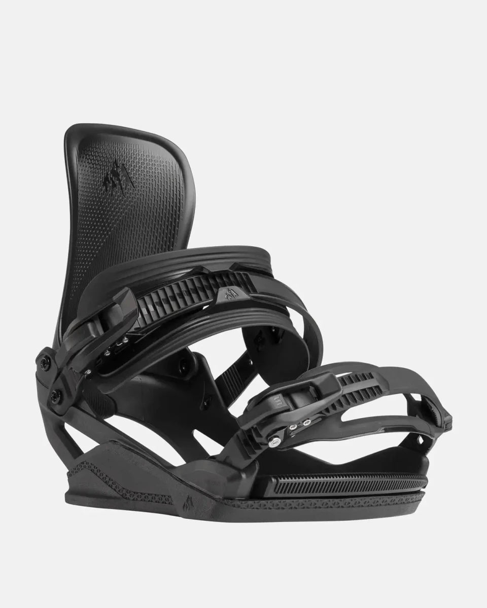 Jones Nebula FASE Stealth Black, driekwart vooraanzicht met neergeklapte highback