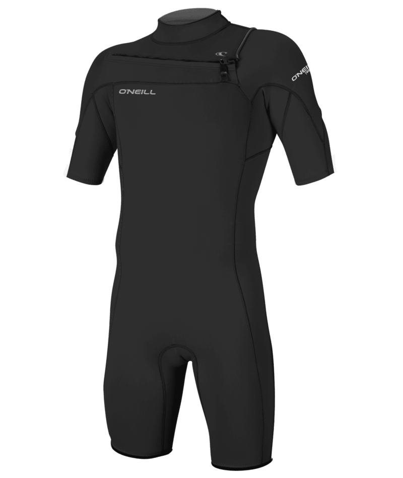O'Neill Hammer 2mm Chest Zip S/S Spring Black/Black/Black - GearFreak