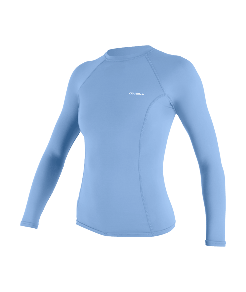 O'Neill Wms Basic Skins L/S Rash Guard Azurine - GearFreak