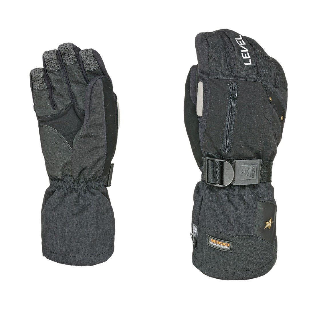 Level - Glove Star Black - Black - S/M - GearFreak