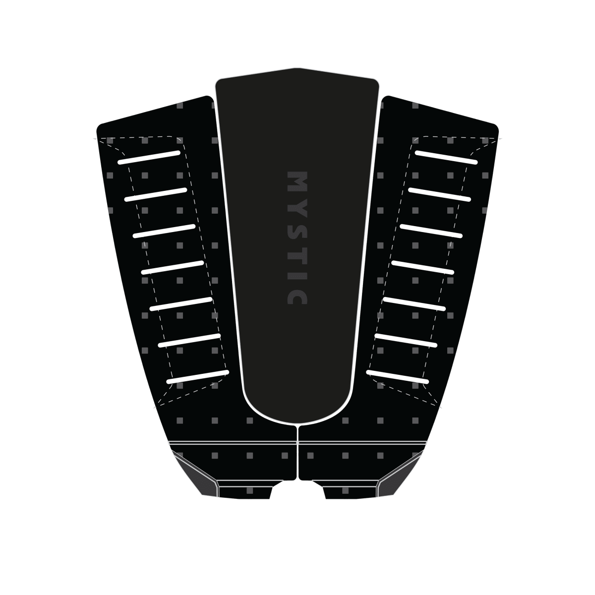 Mystic - 3 Piece Tail Pad Round Pin - Black - O/S - GearFreak