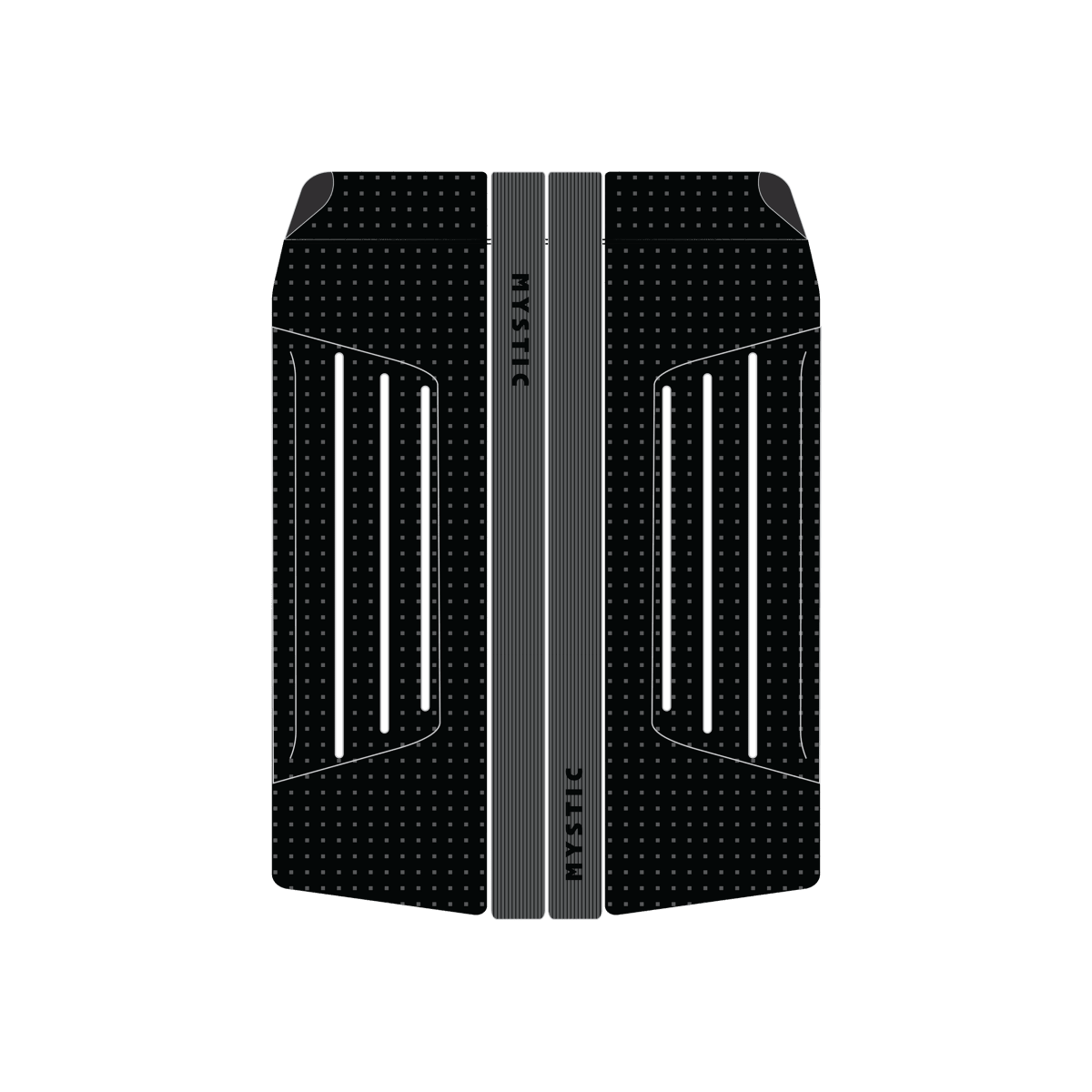 Mystic - 4 Piece Tail Pad + Front Traction Pad Swallow - Black Grey - O/S - GearFreak