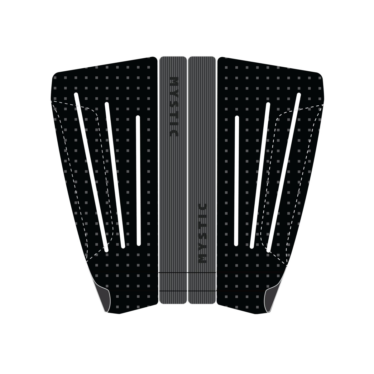 Mystic - 4 Piece Tail Pad Swallow - Black Grey - O/S - GearFreak