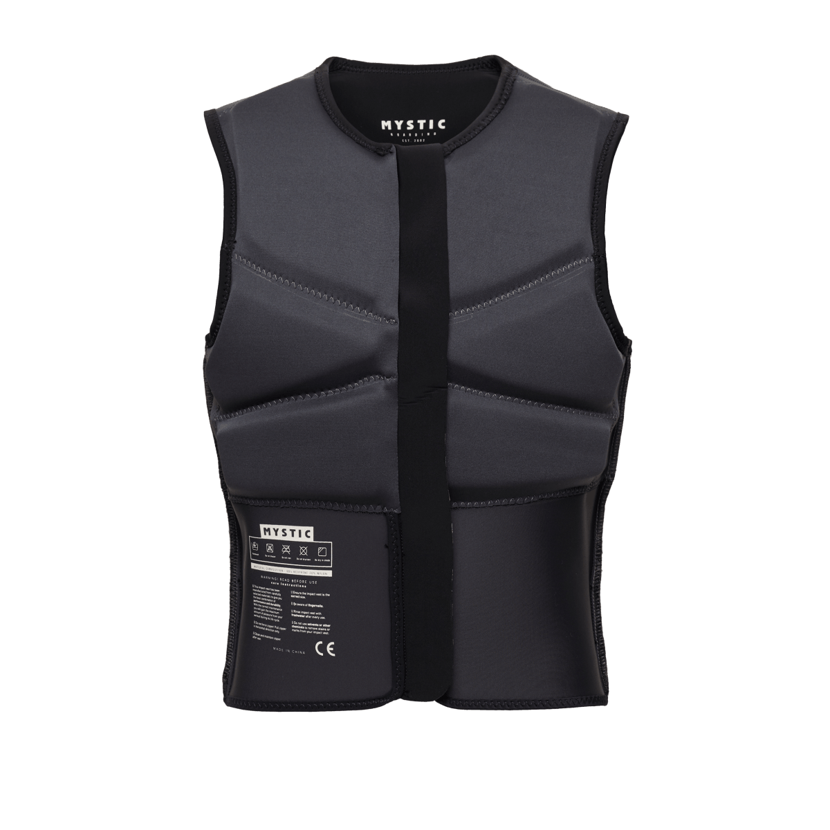 Mystic - Block Impact Vest Fzip - Black - L - GearFreak