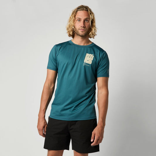 Mystic - Boarding S/S Rashvest - Teal - L - GearFreak