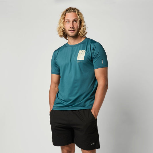 Mystic - Boarding S/S Rashvest - Teal - L - GearFreak