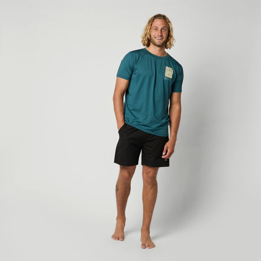 Mystic - Boarding S/S Rashvest - Teal - L - GearFreak