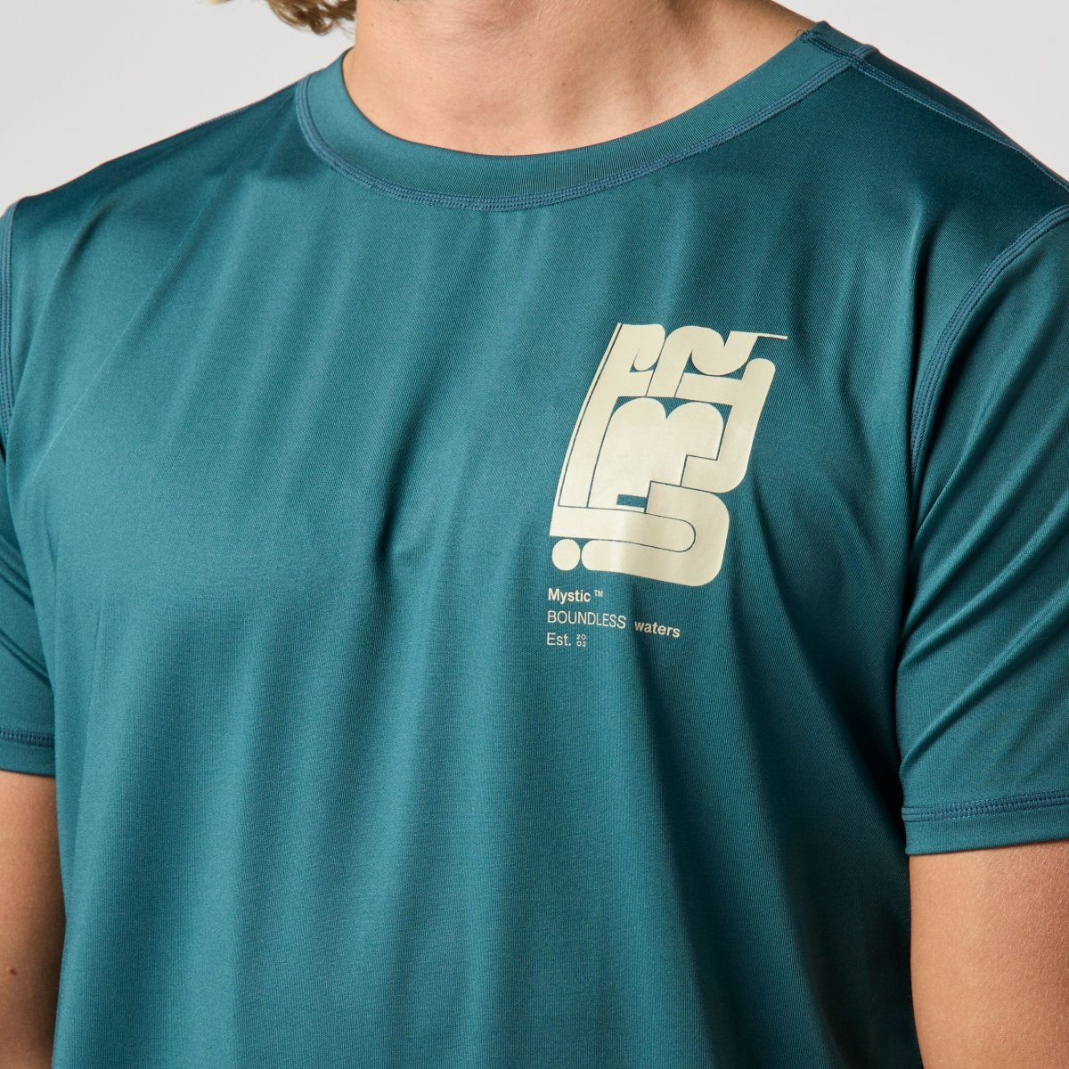 Mystic - Boarding S/S Rashvest - Teal - L - GearFreak