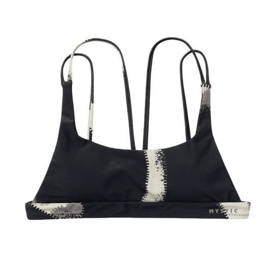 Mystic - Bodil Strappy Bikini Top | Black Allover - 34 - GearFreak