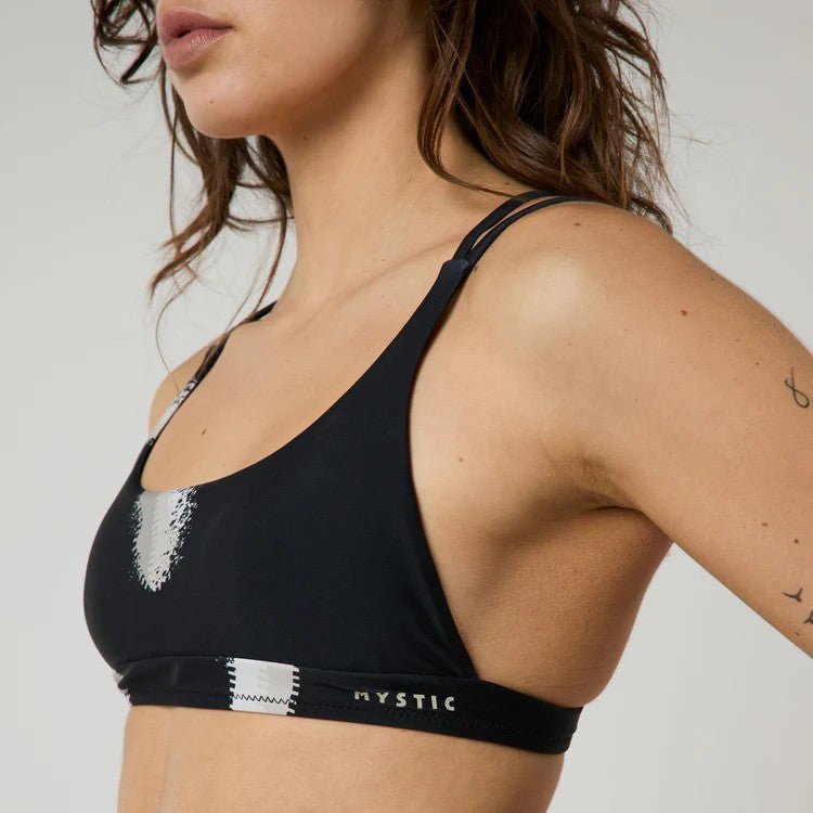 Mystic - Bodil Strappy Bikini Top | Black Allover - 34 - GearFreak