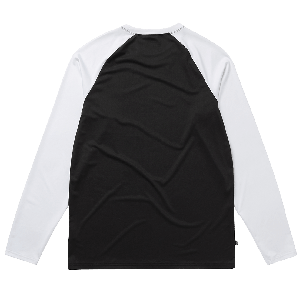 Mystic - Bolt L/S Quickdry - Black White - L - GearFreak