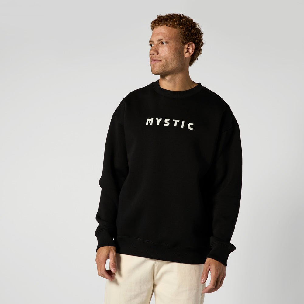 Mystic - Brand Crew Sweat - Black - L - GearFreak