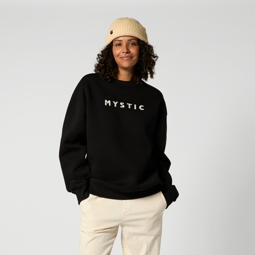 Mystic - Brand Crew Sweat - Black - L - GearFreak