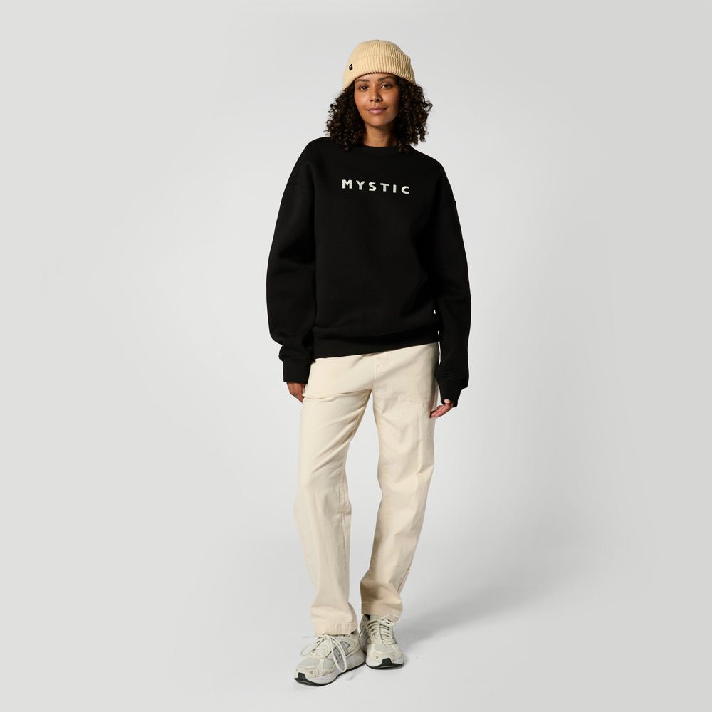 Mystic - Brand Crew Sweat - Black - L - GearFreak